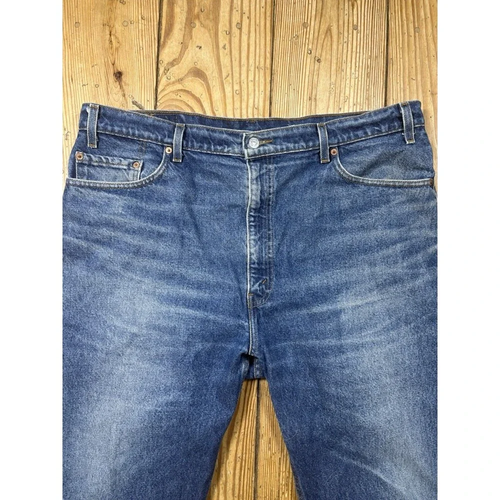 VTG 90s 80s Levi's 505 0216 Regular Fit Jeans Mens 41x25 Denim Cut Off Distress